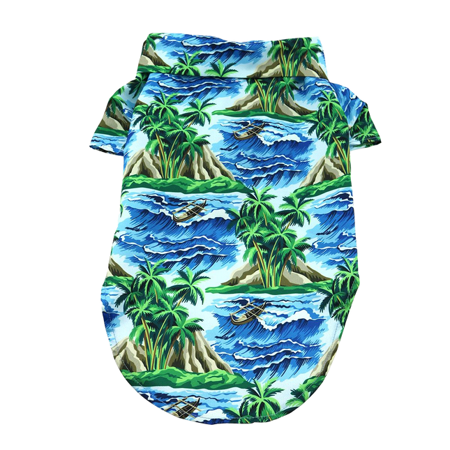 Hawaiian Camp Dog Shirt - Island Life