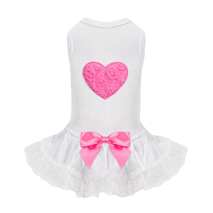 Lacey Puff Heart Dog Dress