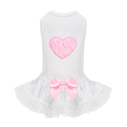 Lacey Puff Heart Dog Dress