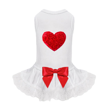 Lacey Puff Heart Dog Dress