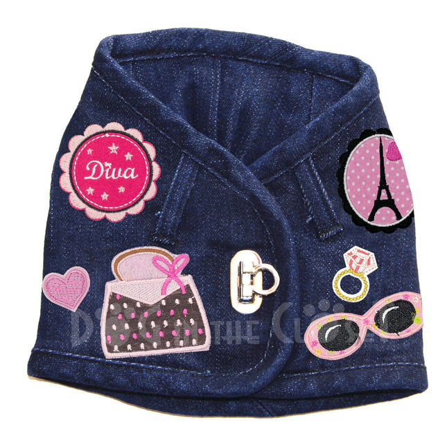 Diva in Paris Denim Harness Vest