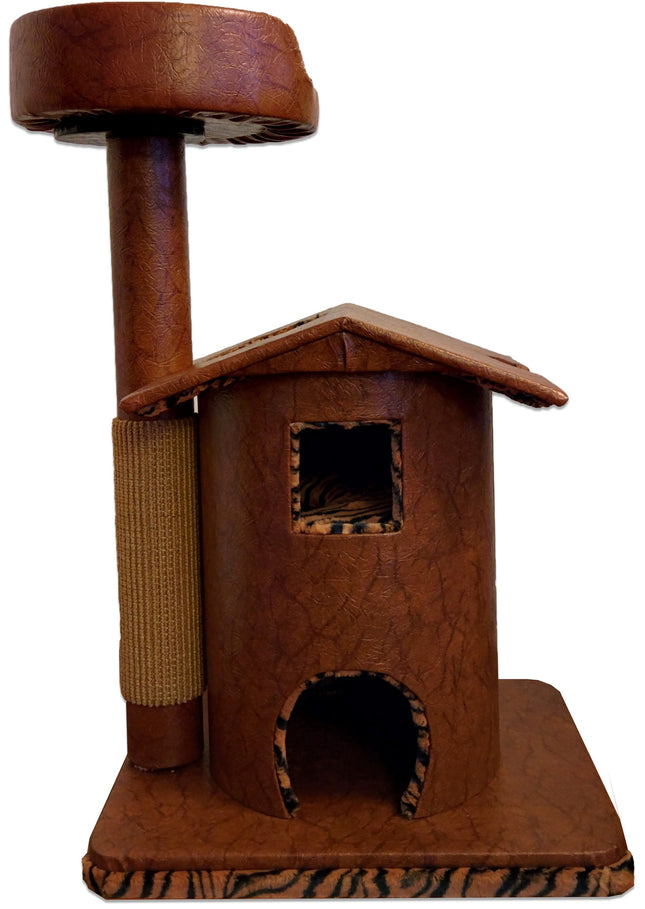 Queen's Kastle Luxury Cat Tower with Cat Bed