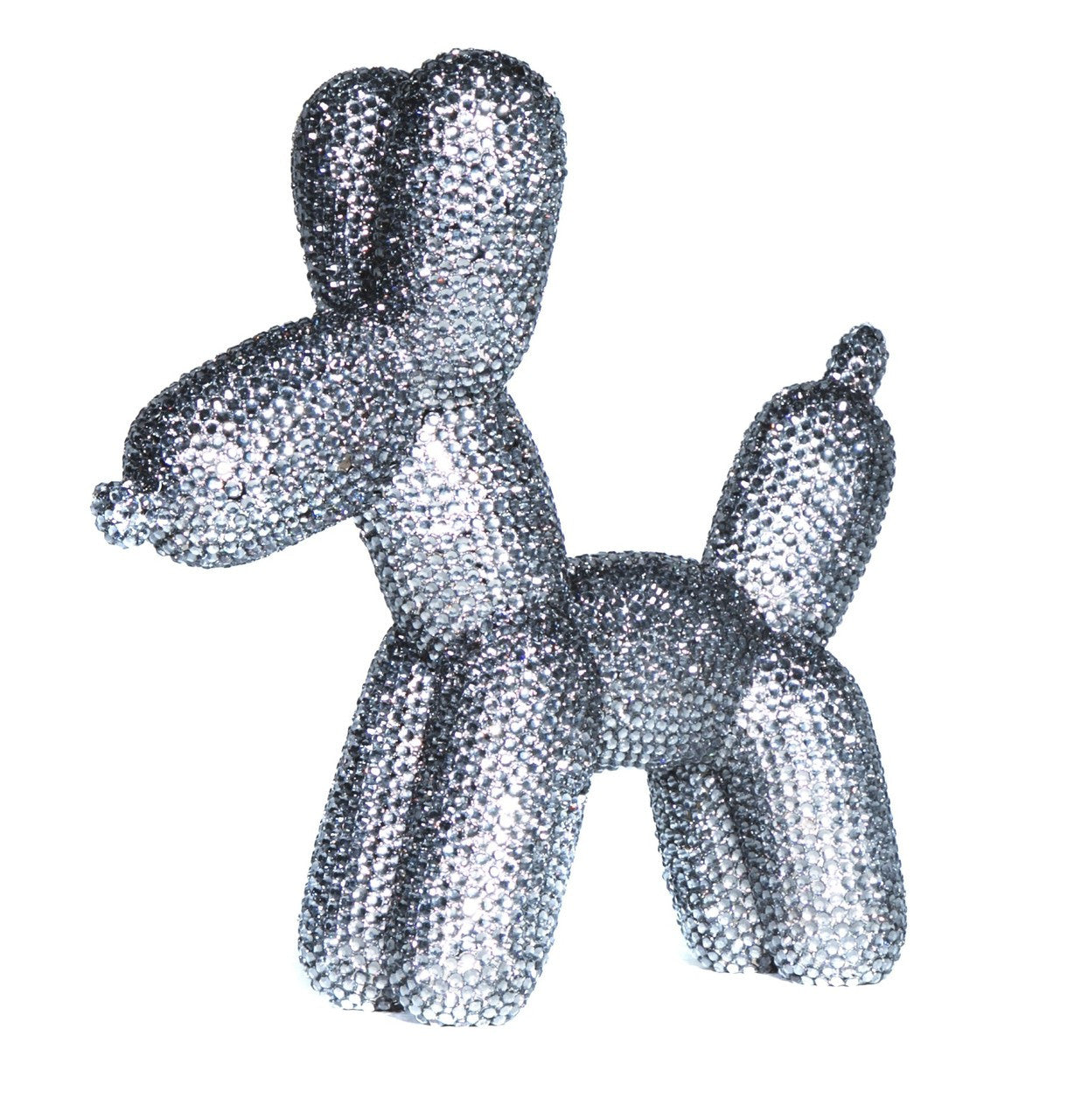 Graphite Rhinestone Ceramic Dog Piggy Bank - 10.5