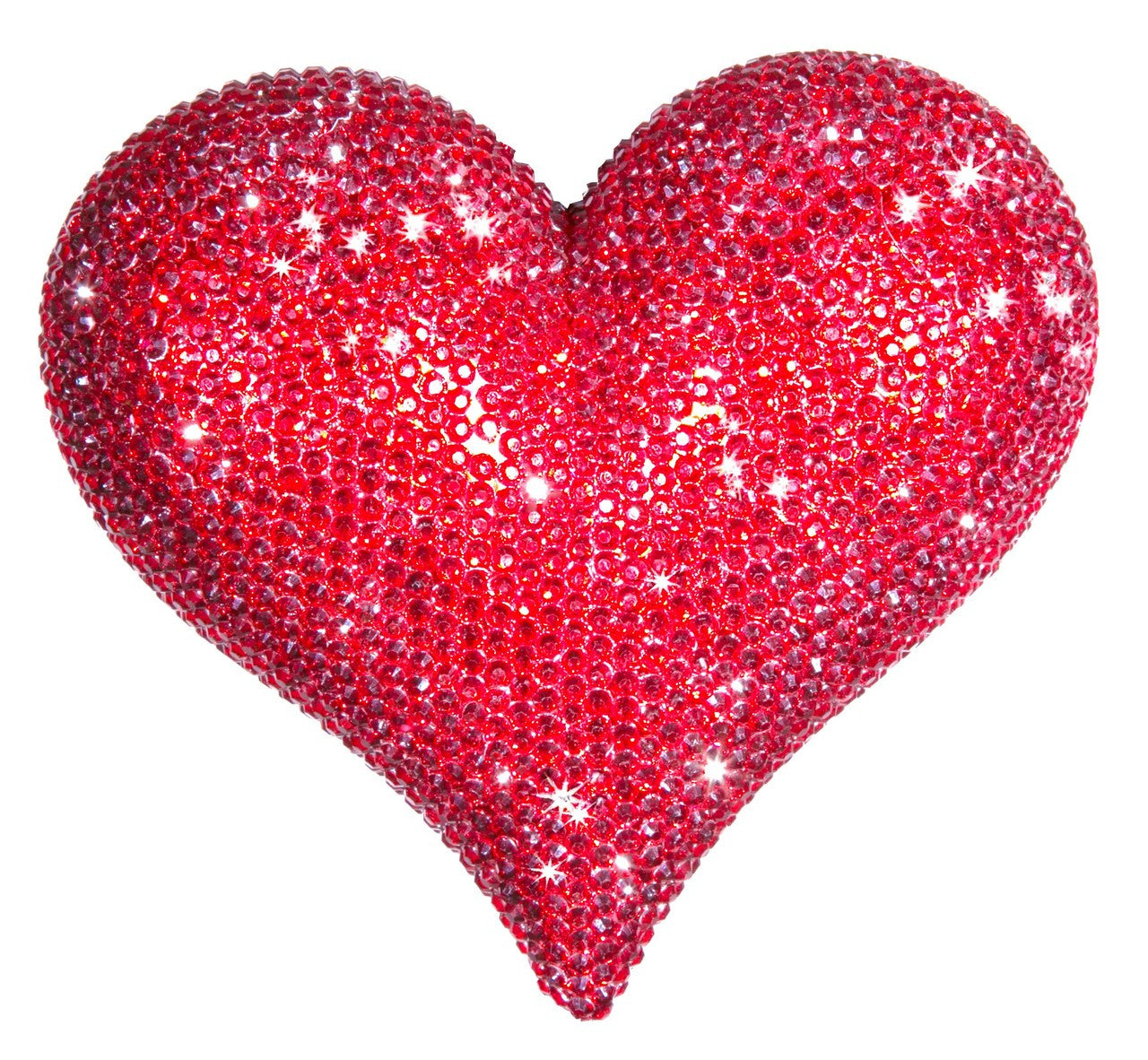 Red Rhinestone Love Heart - 7