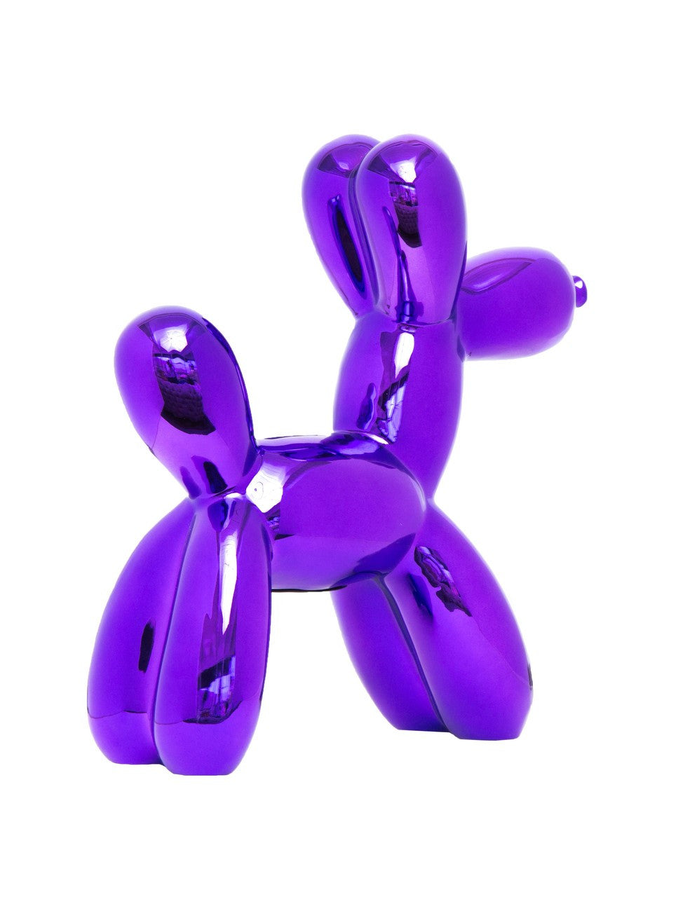 Purple Ceramic Balloon Dog Piggy Bank - 12" tall