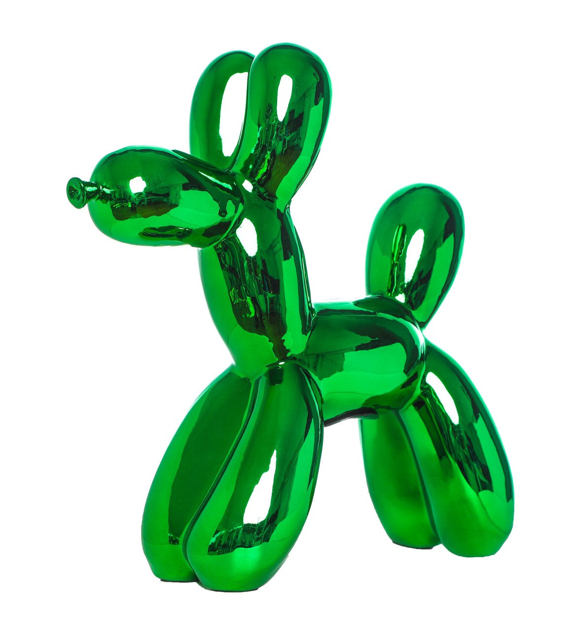 Kelly Green Ceramic Balloon Dog Piggy Bank - 12