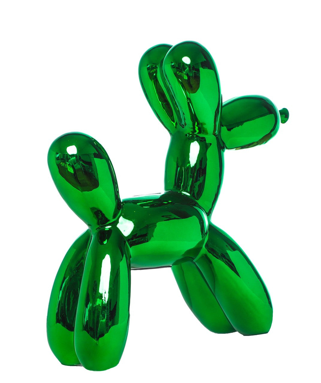 Kelly Green Ceramic Balloon Dog Piggy Bank - 12