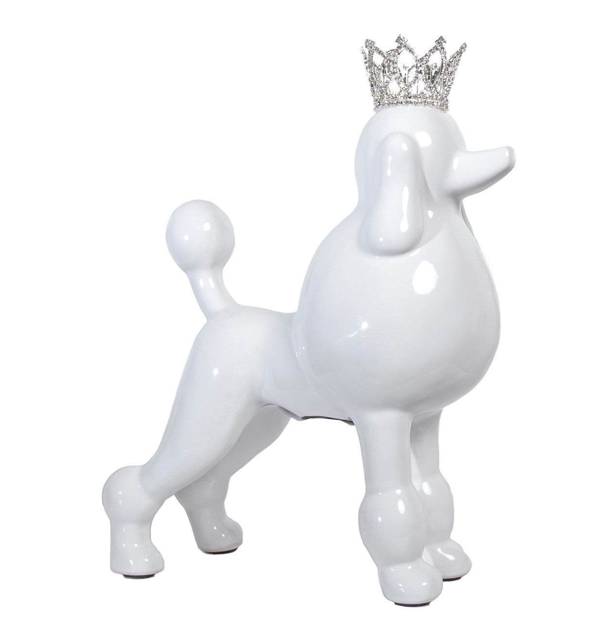 White Poodle with Tiara Bank - 13