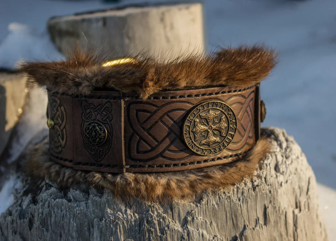 Jarl Leather Dog Collar