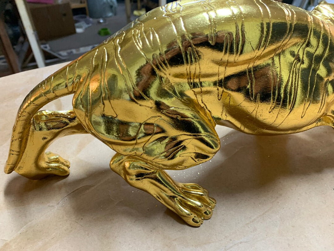 Golden Jaguar Sculpture