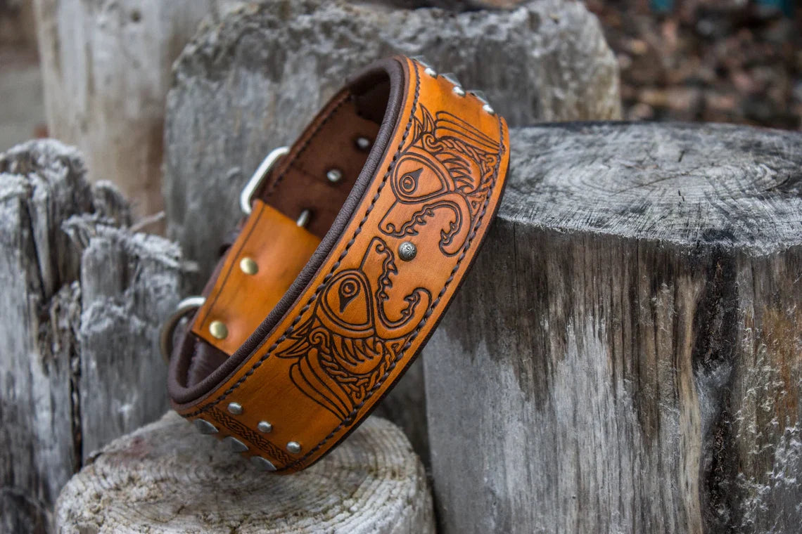 Vili Leather Dog Collar