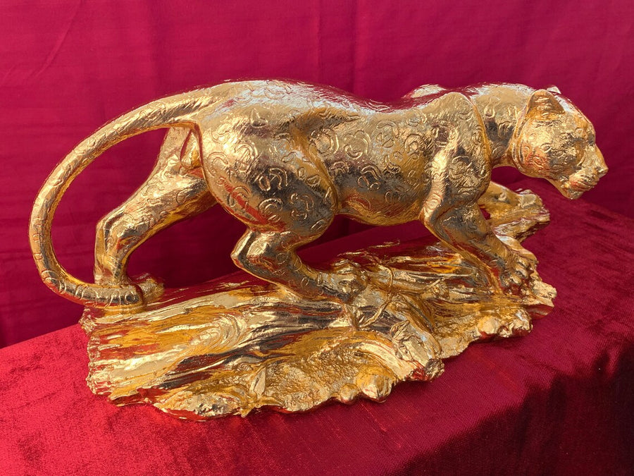 Golden Panther Statue