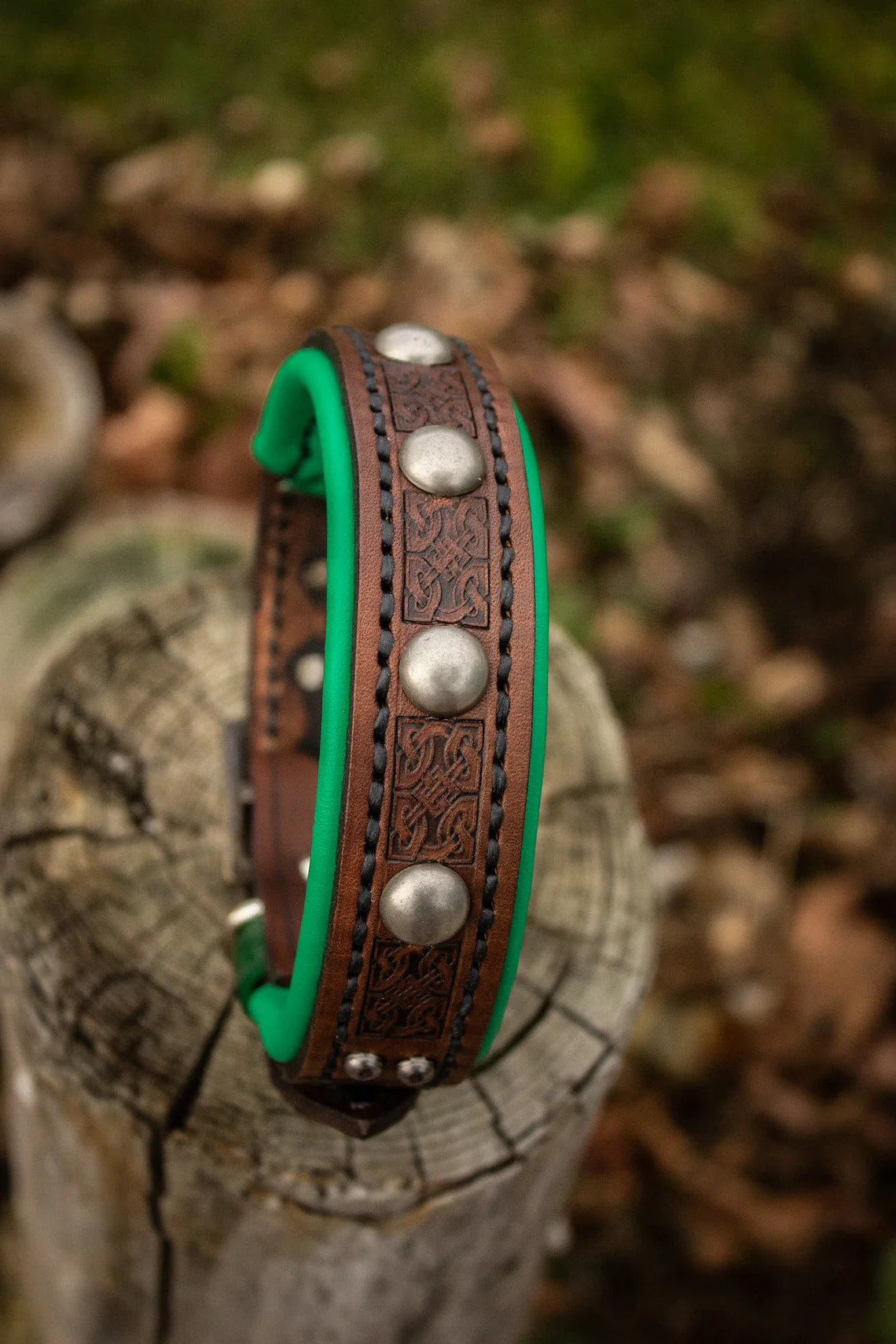 Little Viking Leather Dog Collar