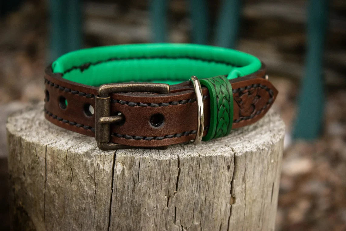 Little Viking Leather Dog Collar