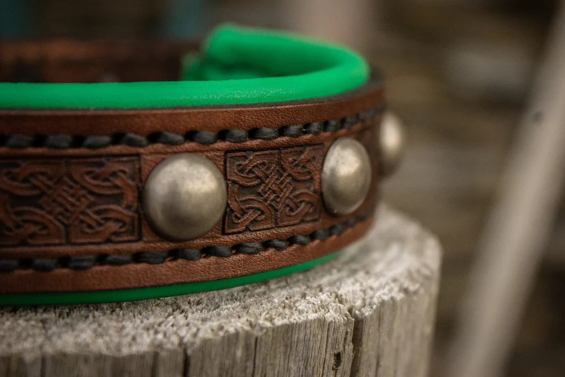 Little Viking Leather Dog Collar