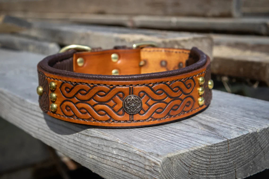 Drifa Leather Dog Collar