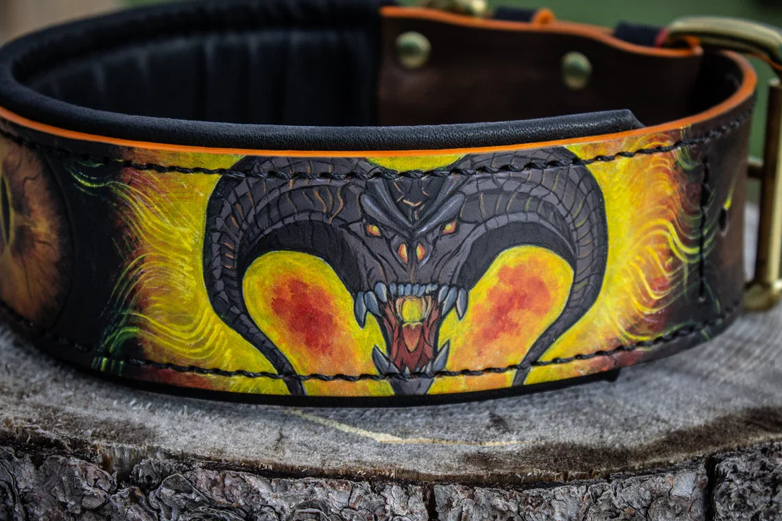 Lord of the Ring (Inspired) Leather Dog Collar