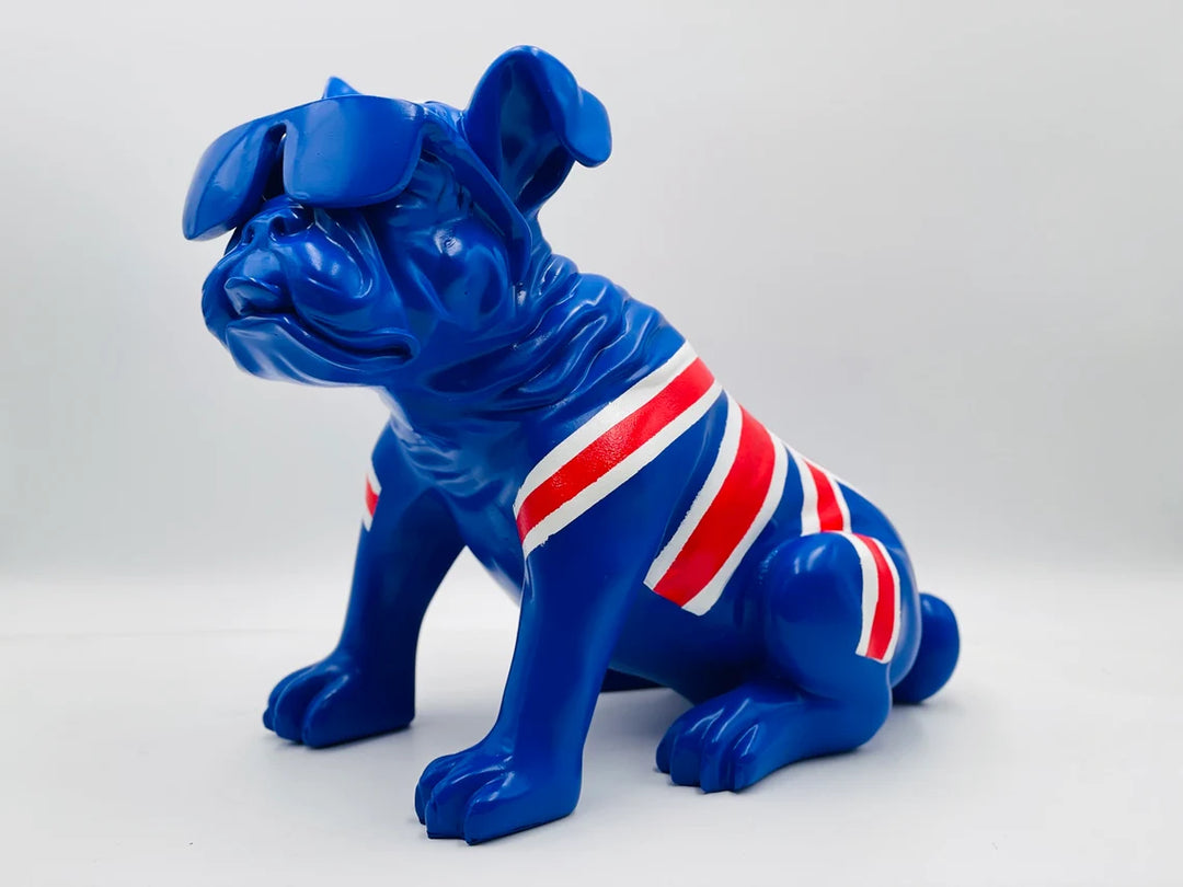 British Lover Bulldog Statue