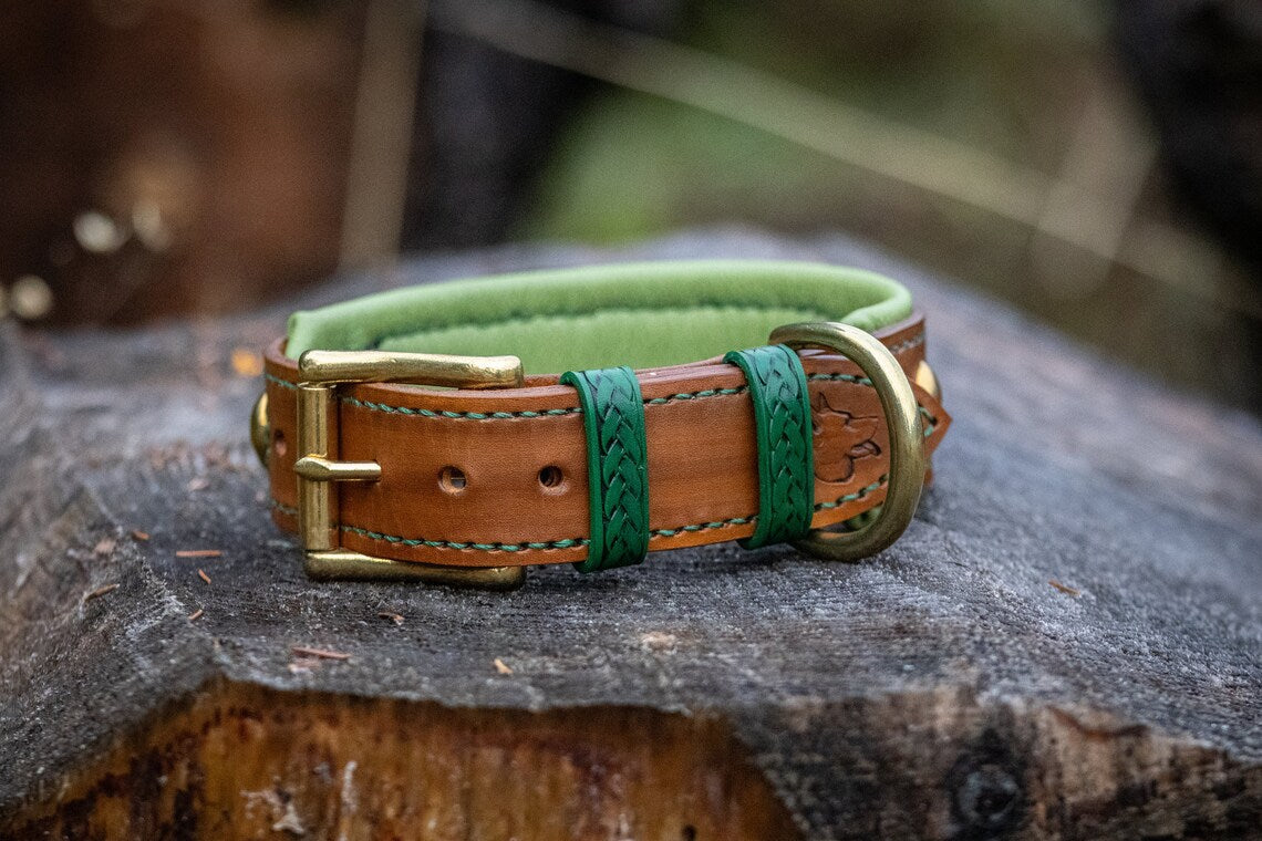 Halfdan Leather Dog Collar