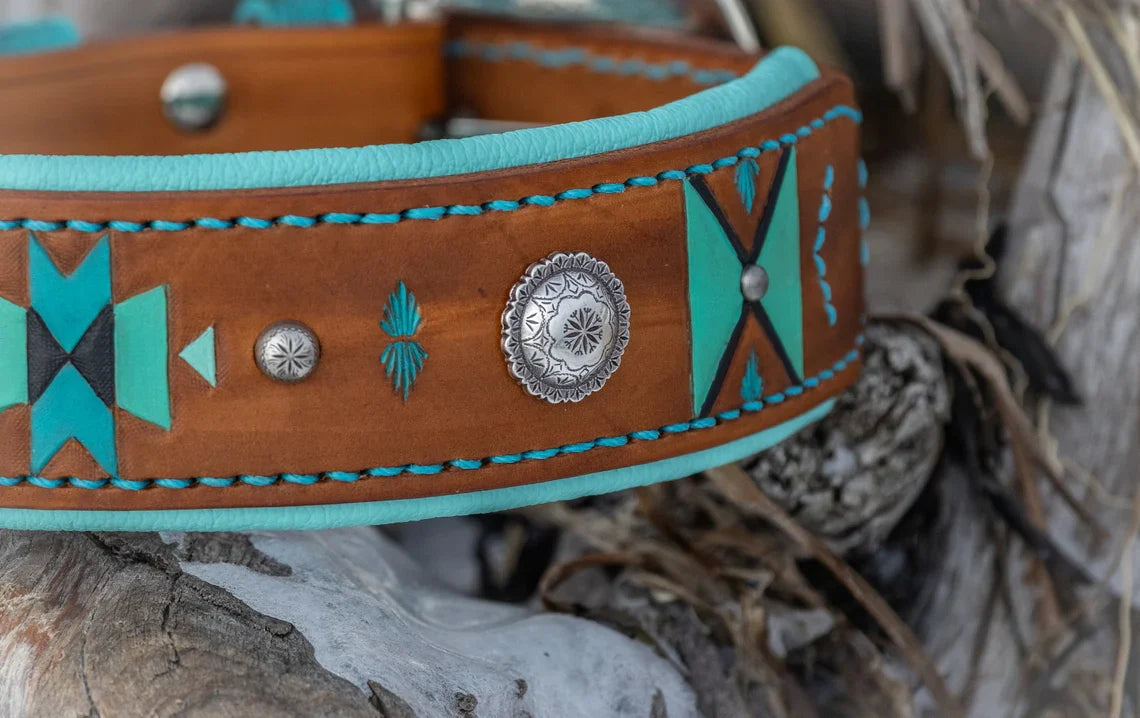 Far West Leather Dog Collar