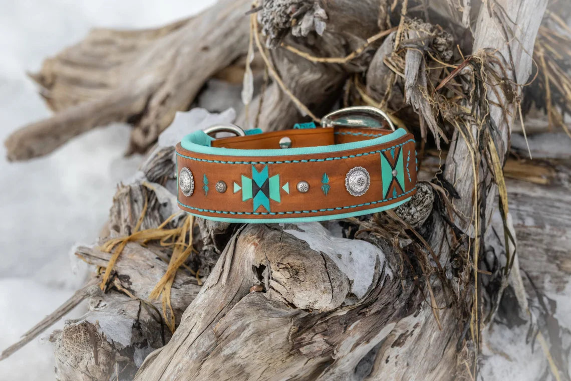 Far West Leather Dog Collar