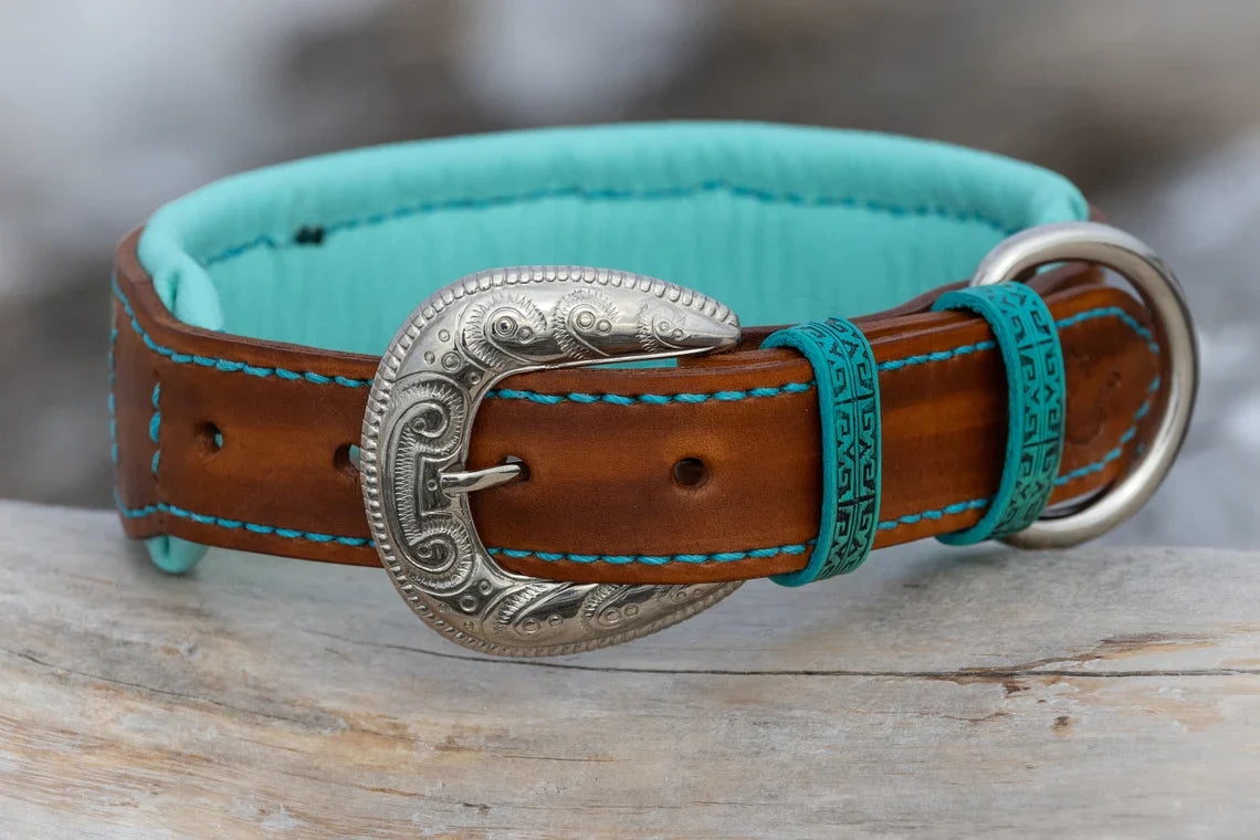 Far West Leather Dog Collar