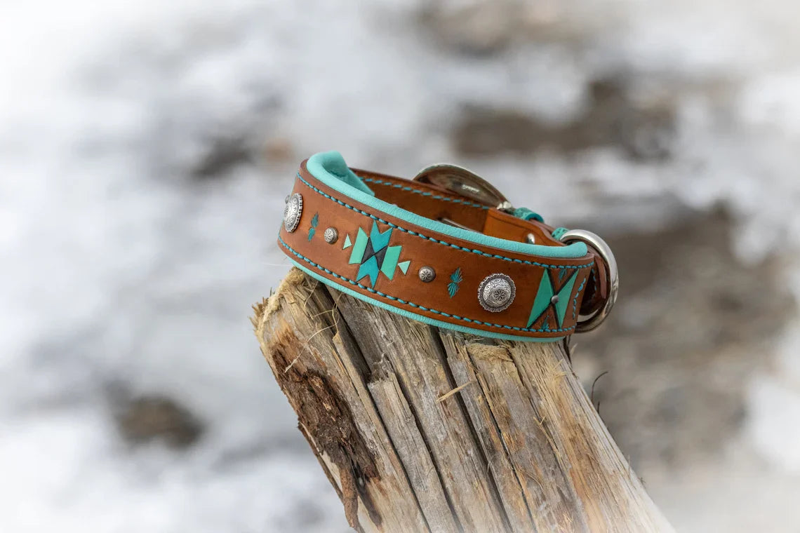 Far West Leather Dog Collar