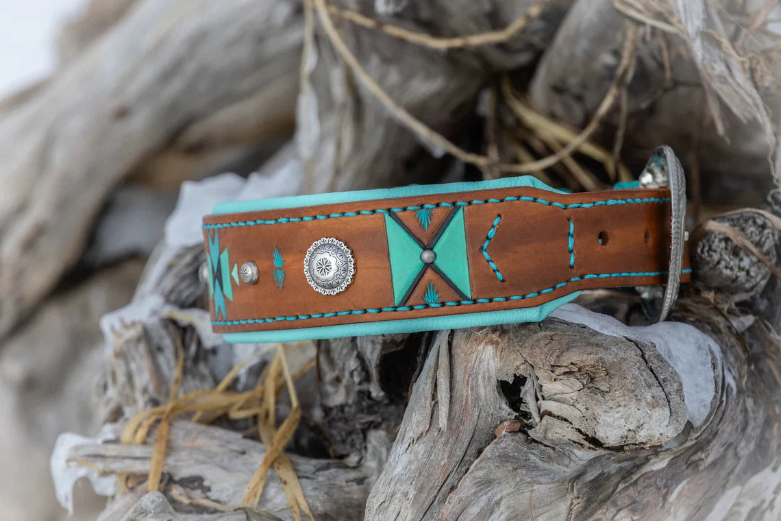 Far West Leather Dog Collar