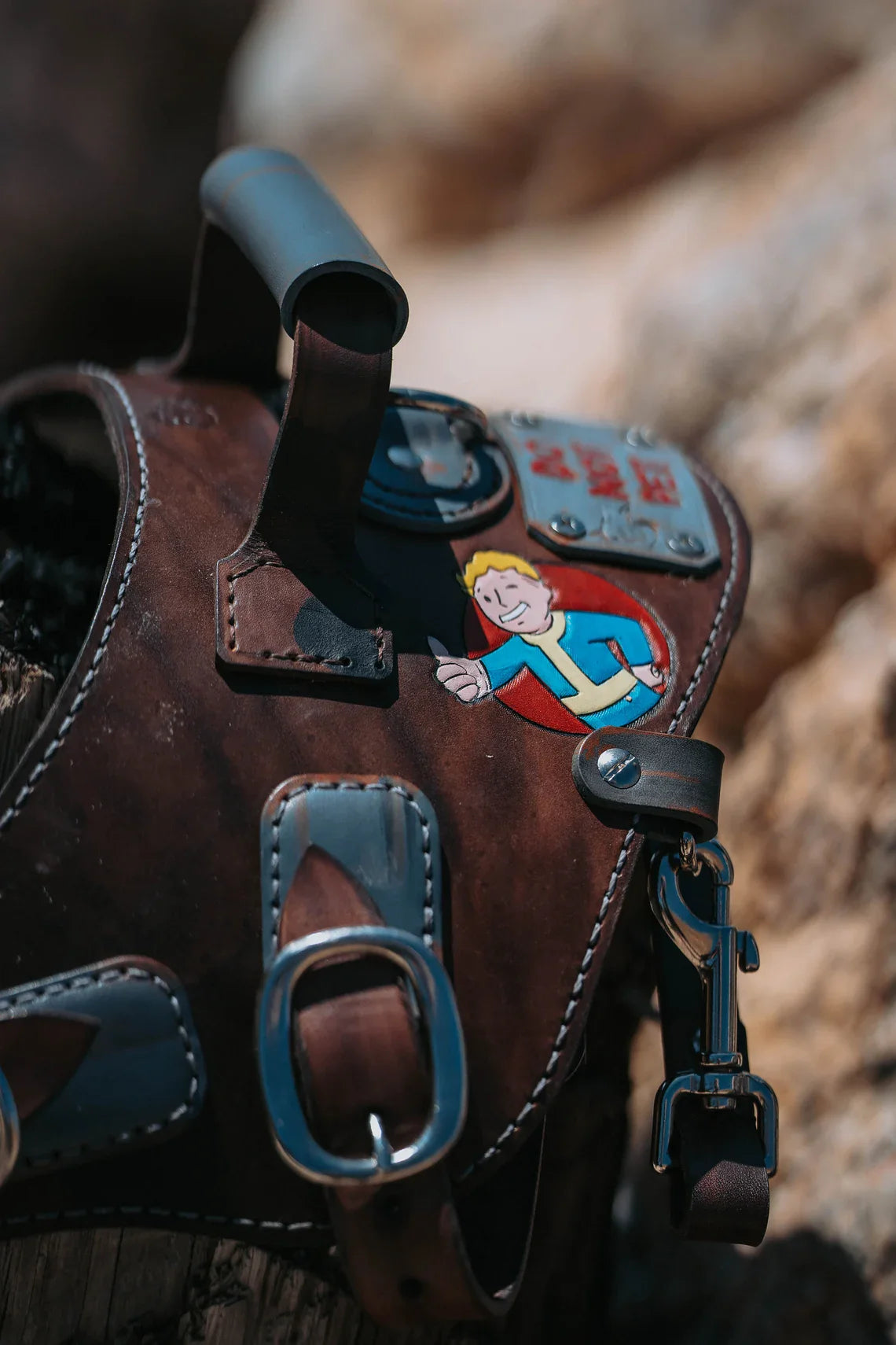 Apocalypse Leather Dog Harness