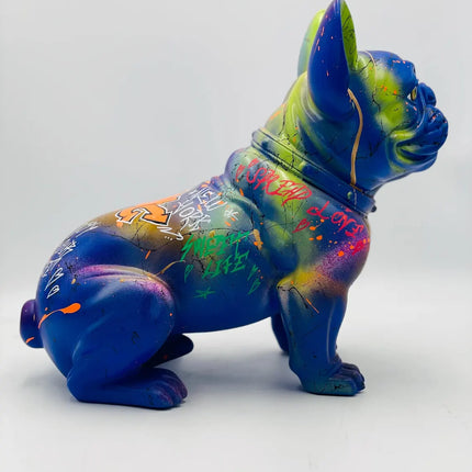 Street Art Design Custom French Bulldog Statue