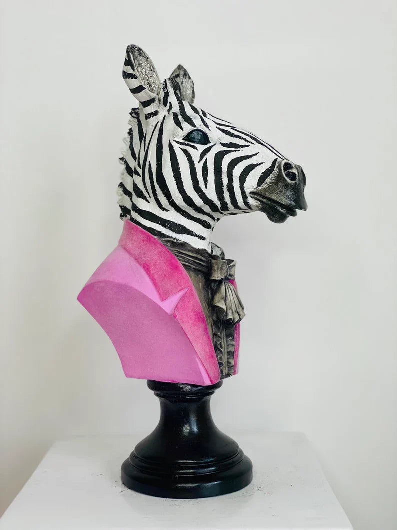 Pop Art Zebra Statue