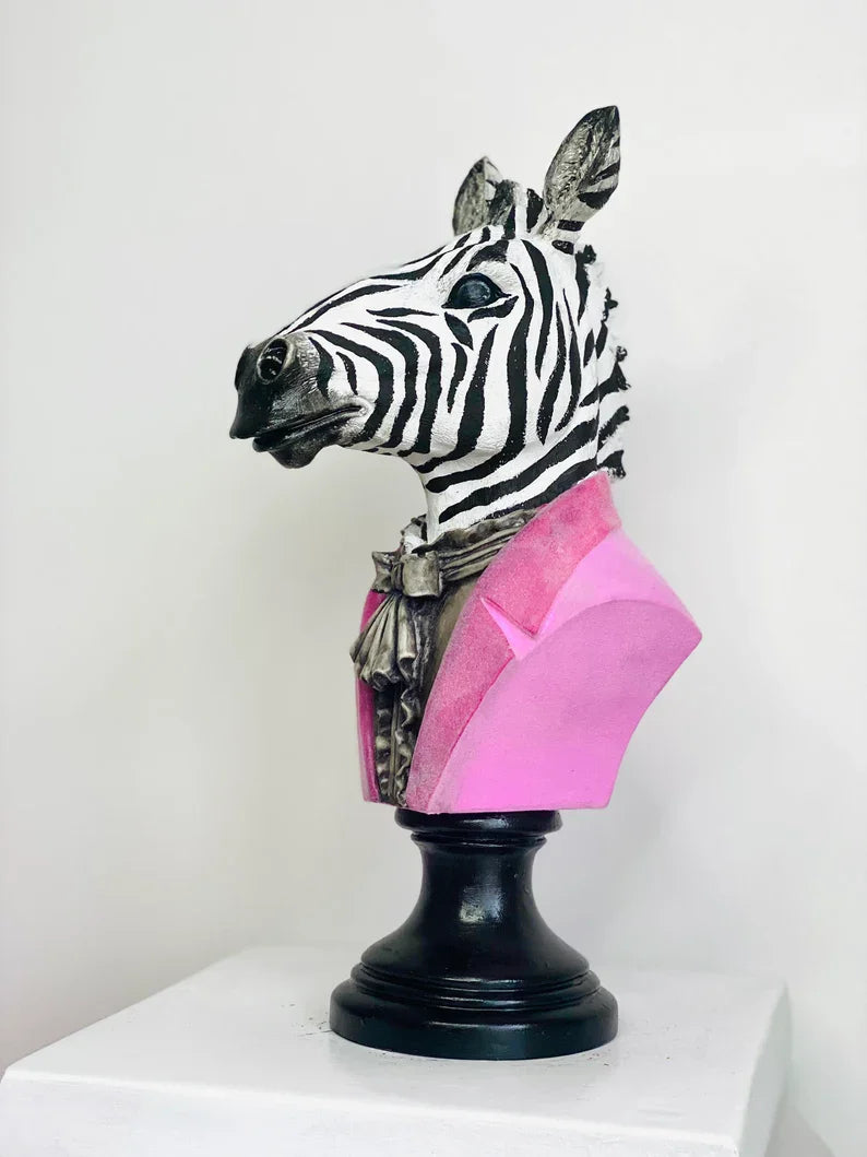 Pop Art Zebra Statue