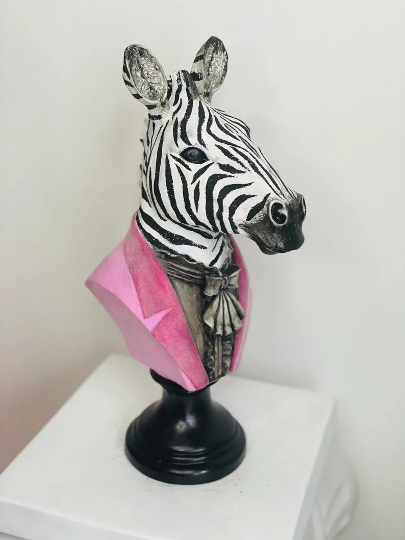 Pop Art Zebra Statue