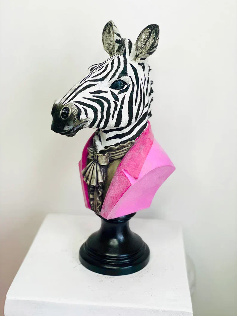 Pop Art Zebra Statue