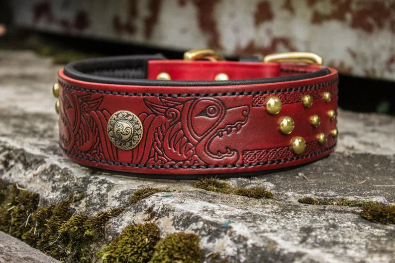 Fenrir Leather Dog Collar