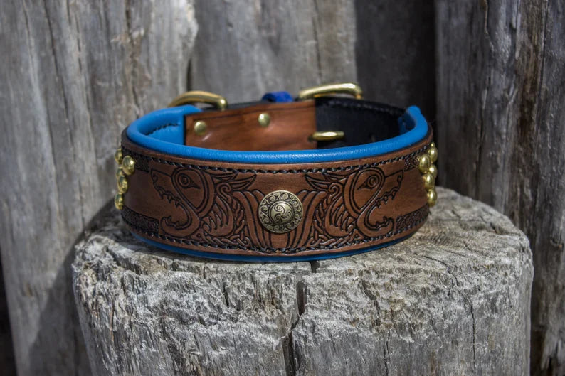 Fenrir Leather Dog Collar