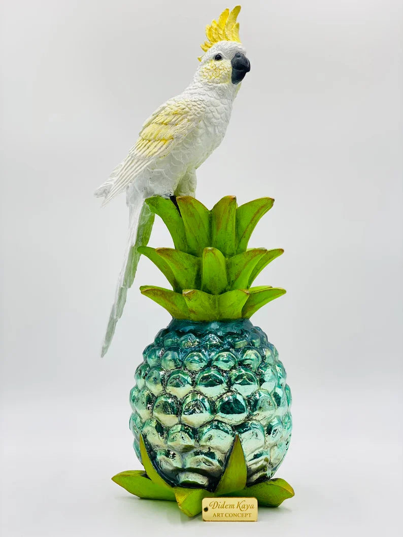 The Cockatoo On Pineapple Statue