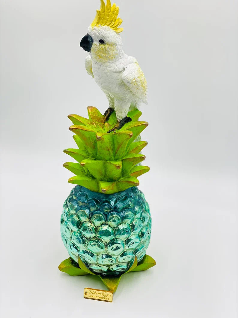 The Cockatoo On Pineapple Statue