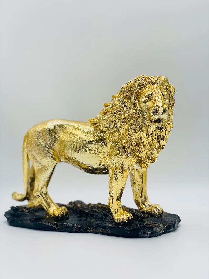 Golden Lion Statue