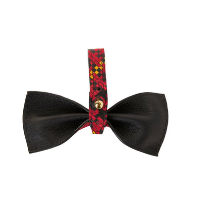 Red, Yellow & Black Plaid Bowtie