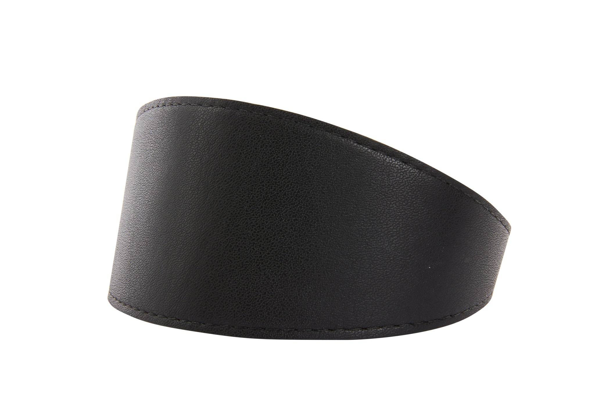 Black Vegan Leather 2” Wide Collar