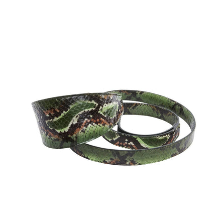 Multi Color Green Snake 3” Wide Style Collar & Leash Set