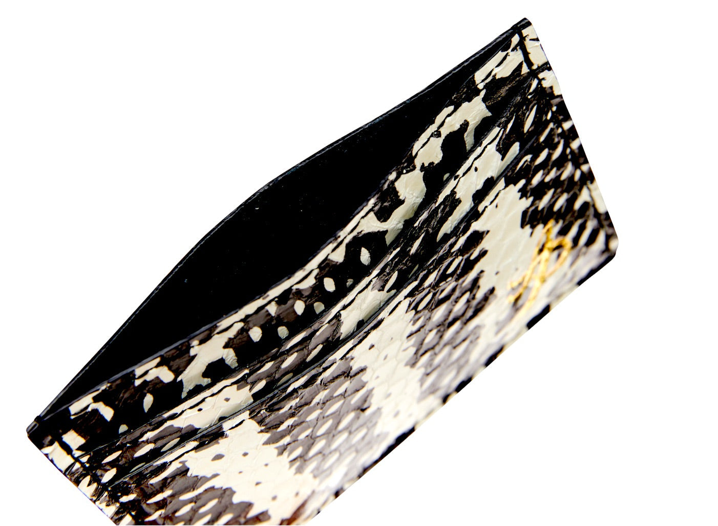 Black & White Snake Card Wallet