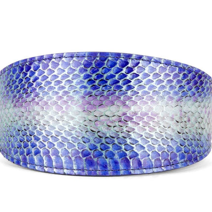 Multi-Color Purple Silver Iridescent Snake 3” Wide Style Collar