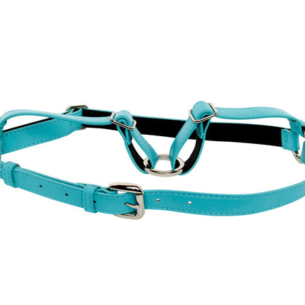 Turquoise Italian Leather Harness