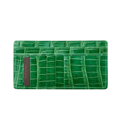 Croc Card Wallet with Zipper