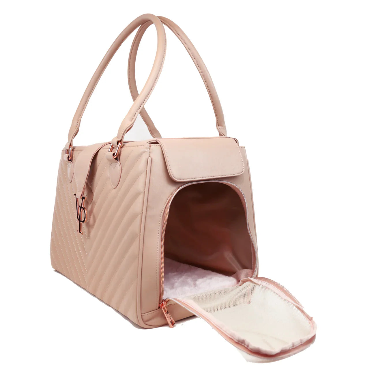 Vanderpump Monogram Pet Carrier Large - Pink