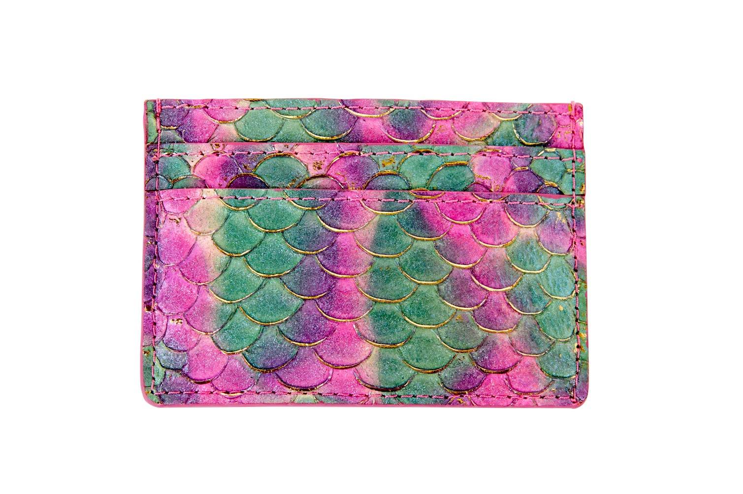 Mermaid Collection. Stunning Custom Colored Tilapia Card Wallet.