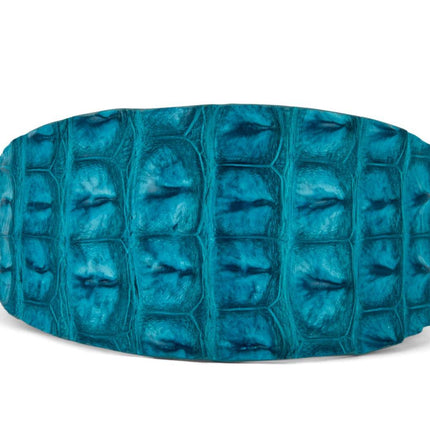 Turquoise Croc 3” Wide Style Collar