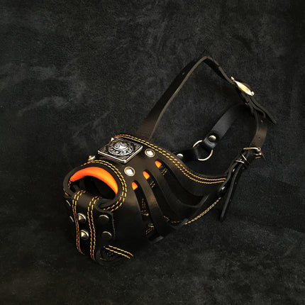 ''Eros'' Basket Muzzle black & orange